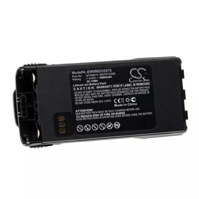 Batterie 2800mAh pour Motorola NTN9857AR, NTN9858A, NTN9858B, NTN9859