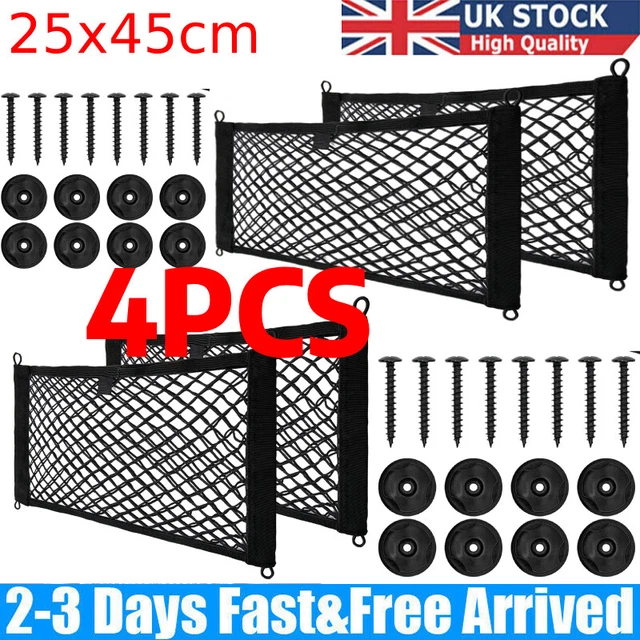 4X LARGE STORAGE Net Pocket Camper Van Caravan Organizer Holder for VW