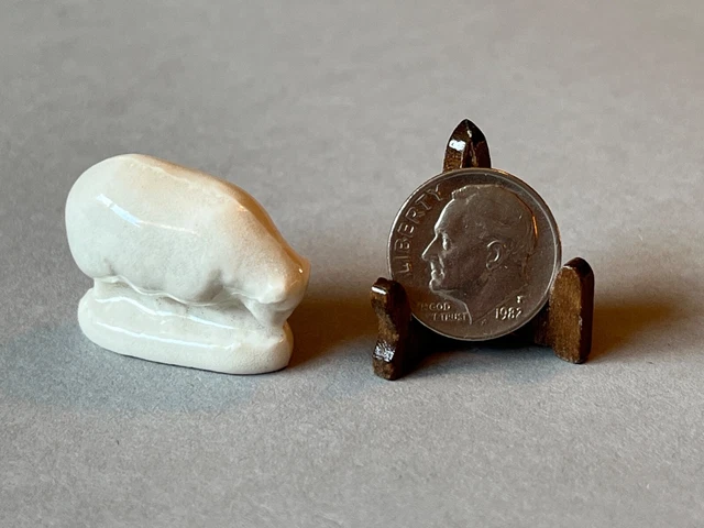 Vtg Red Rose Tea Wade Whimsies Ceramic Porcelain Lamb Sheep Figurine