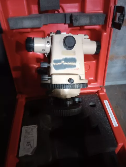 David White LT8-300P Transit Level Surveyor 26x Tool Instrument w/ Plummet, Case