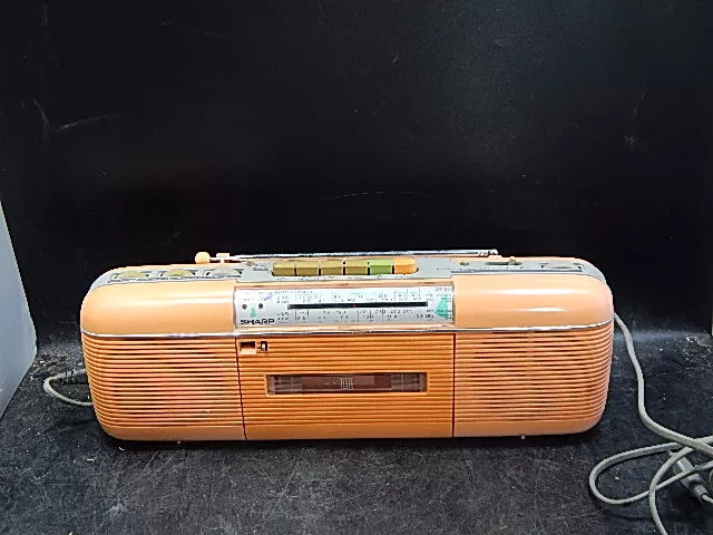 Sharp QT-50 H (P) Radio orange Retro Stereo Radio Cassette Recorder