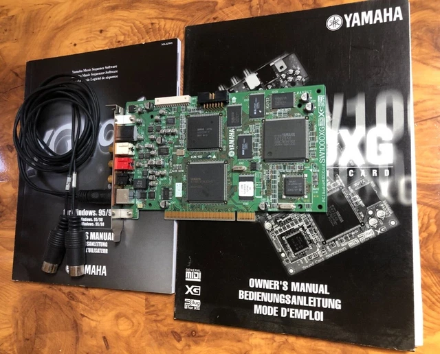 YAMAHA SW1000XG AUDIO/MIDI PCI Soundcard XG Synthesizer Sequencer DX7