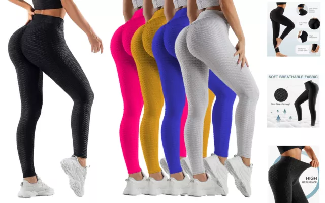 Women Yoga Pants Anti-Cellulite Leggings Push Up Gym Leggings Bum