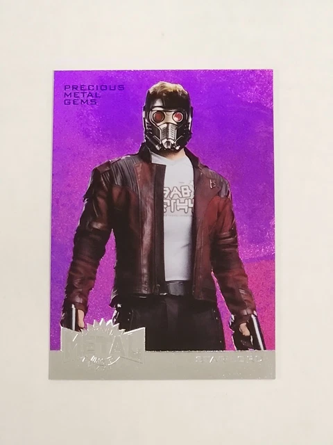 2017 UD Marvel Guardians Of The Galaxy STAR LORD Purple Precious Metal Gems