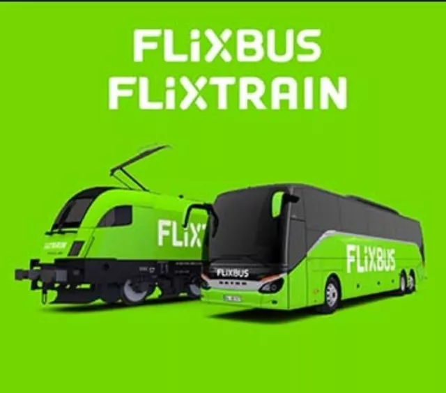 Flixtrain Flixbus Gutschein Wert 32,48€ Mailversand