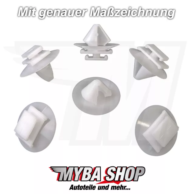 10x Rivestimento Porta Fissaggio Clip per Peugeot Fiat Renault 856540