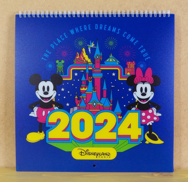 CALENDRIER DISNEY ATTRACTIONS 2024 Disneyland Paris calendar EUR 22,00