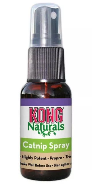 Spray de hierba gatera KONG Naturals para gatos 1 onza líquida sello nuevo 2