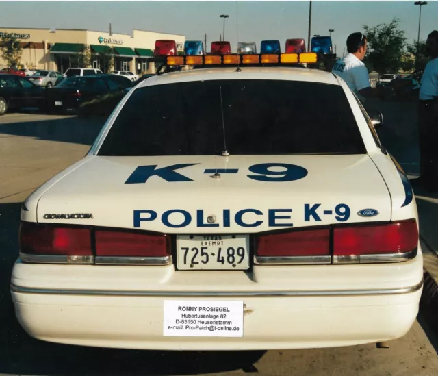 K-9 TEXAS Drogen NARCOTICS ! Hundeführer DHF Polizei Abzeichen Police Patch USA 2