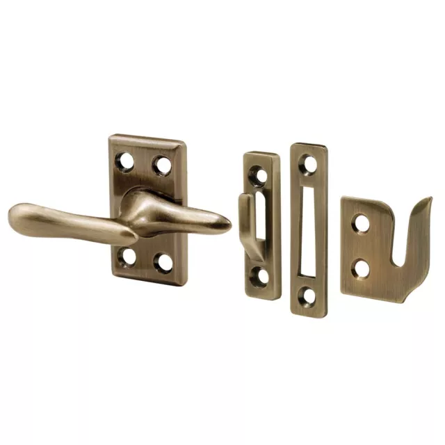 H 3683 1-7/8 In. Diecast and Steel Antique Brass Casement Window Sash Lock (S...