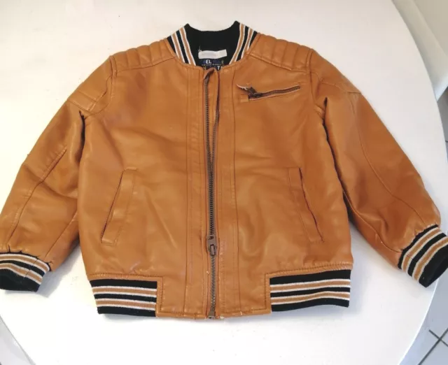 Veste simili cuir garcon 2025