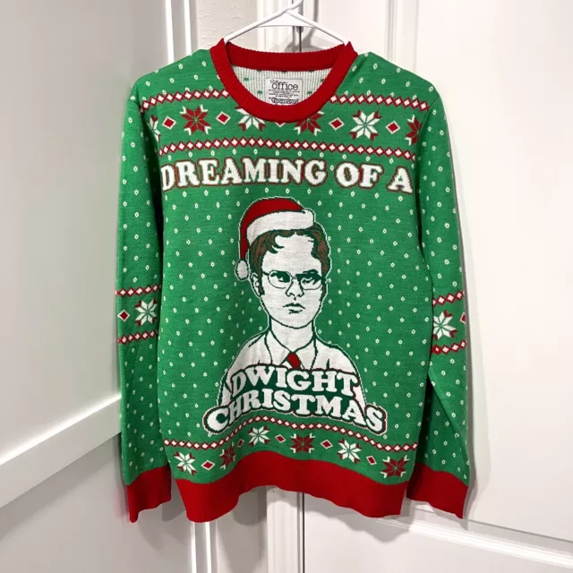 The Office Christmas Sweater Mens Small Tipsy Elves Green Dwight Christmas