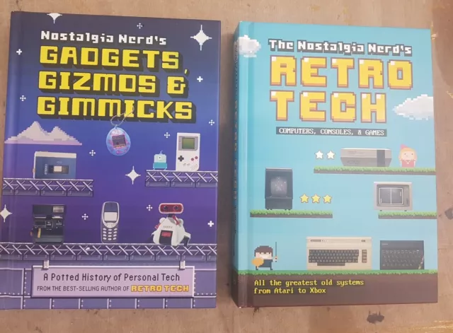 2X Books The Nostalgia Nerds Retro Tech & Gadgets Gizmis & Gimmicks Peter Leigh