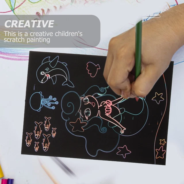 9 SHEETS SCRATCHING Paper for Kids Pattern Dressmaking Drawing Project ...