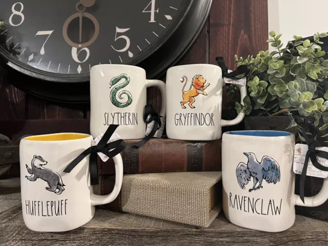 Rae Dunn Harry Potter Mugs Slytherin Gryffindor Hufflepuff RavenClaw