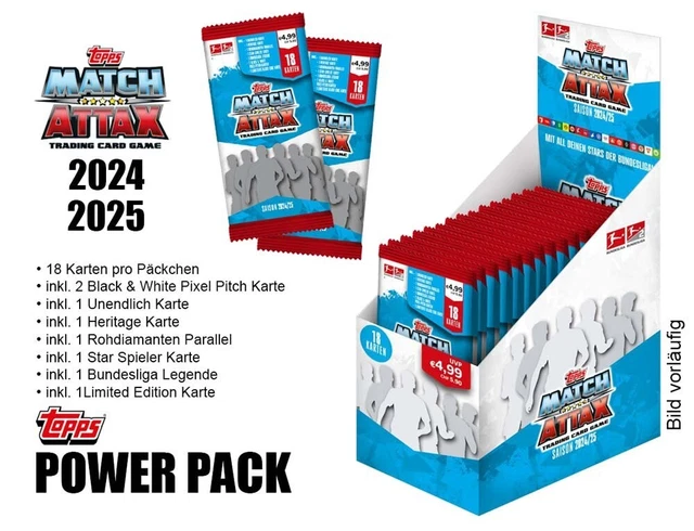 Topps Bundesliga Sticker 2024/2025 - Confezione 10 Bustine + 40 Custodie Esclusive Collect-it