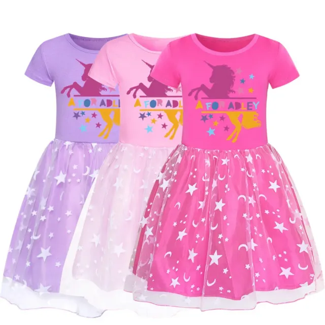 A for Adley Children's Clothing Girls Dress Lace Foreign Tide Princess Dresses