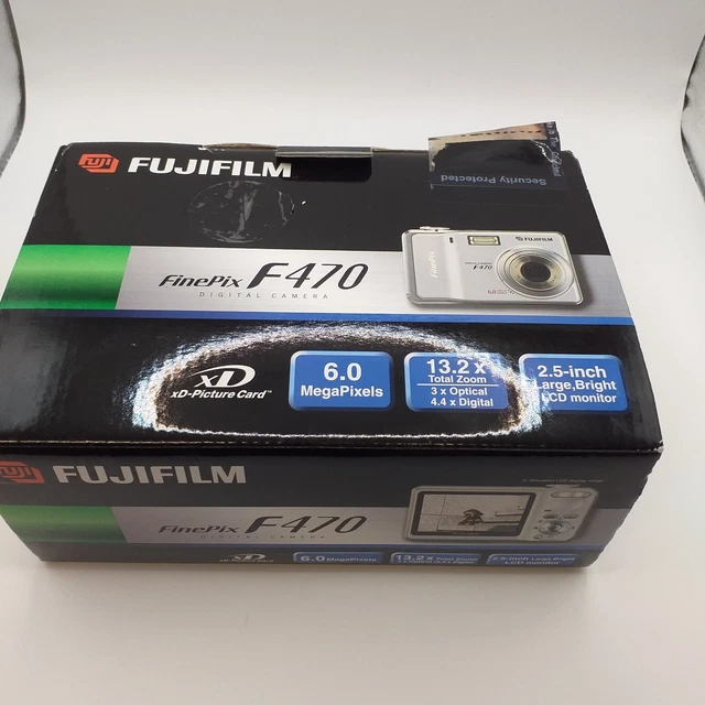Fujifilm Finepix F470 Digital Camera Unchecked + Sandisk 2GB SD Card (H17)