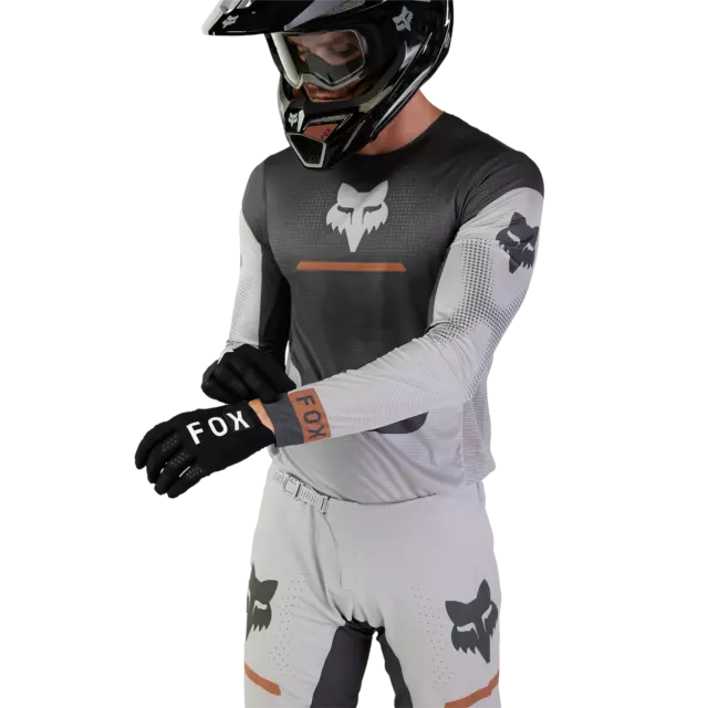 Completo motocross 2024 FOX FLEXAIR OPTICAL grigio acciaio enduro quad