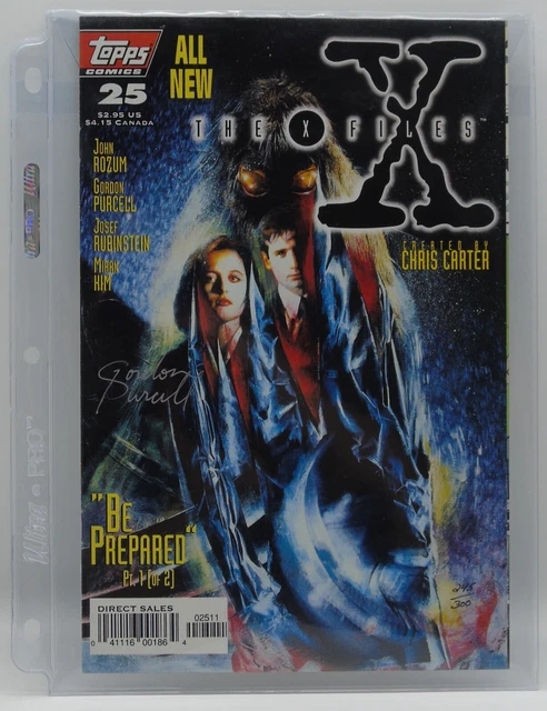 Topps Comics The X-Files #25 & #26 Signed By Gordon Purcell With Coa