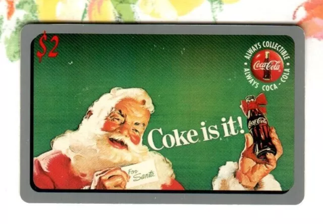 SPRINT Coca-Cola, Coke is it, Santa Claus ( 1995 ) Phone Card ( $0 - EXPIRED )