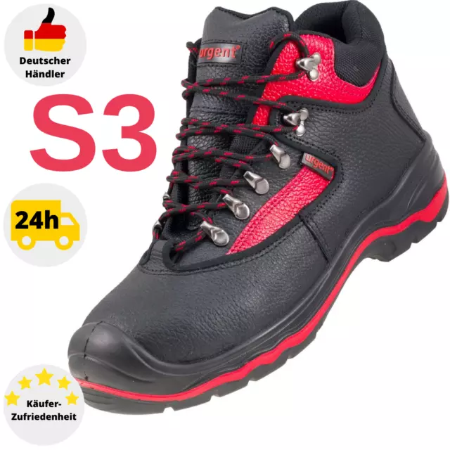 Chaussures de Travail Sécurité Botte S3 Homme Bâtiment Tailles 39-47