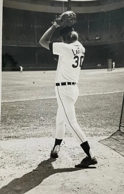 Vintage Original Snap Shot Photo Detroit Tigers  Baseball Lerrin LaGrow 1975