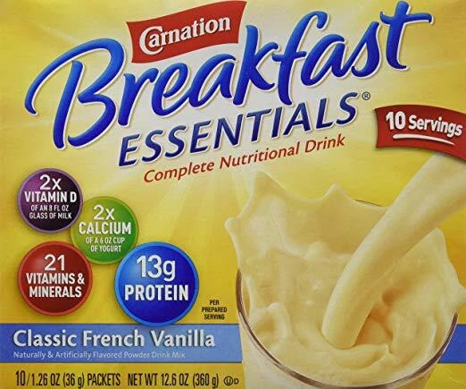 Nestle Carnation Instant Breakfast Classic French Vanilla, 12.6 oz