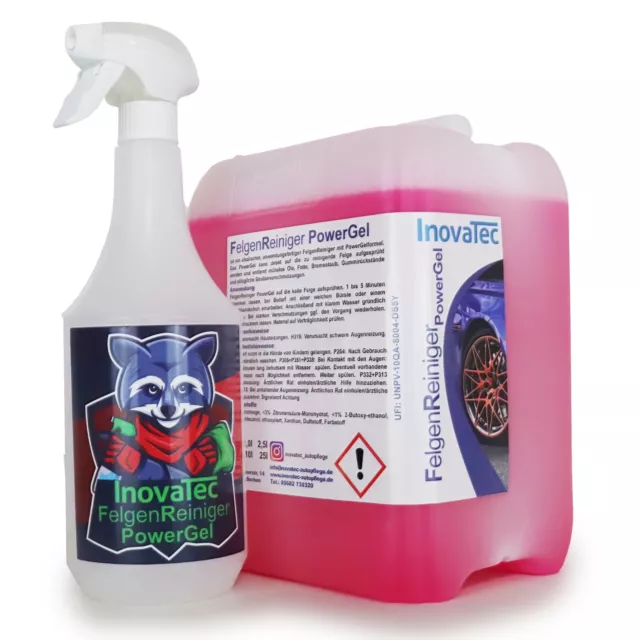 Felgenreiniger PowerGel 2,5l Keulensprühflasche Handwash Autowäsche InovaTec