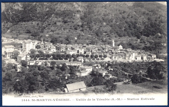 CPA St-Martin-Vésubie Vallée de la Vésubie Station Estivale France Postcard