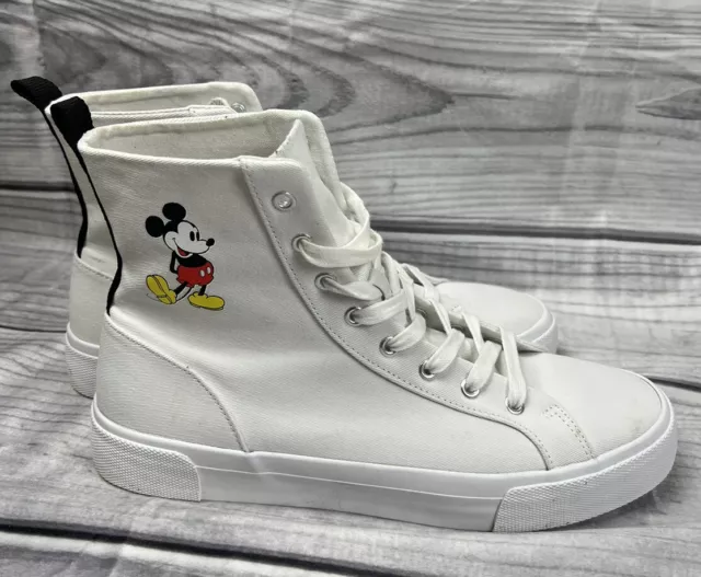 Zara Disney Mickey Mouse High Top Canvas Sneakers Trainers EU 40/ Womens US 9