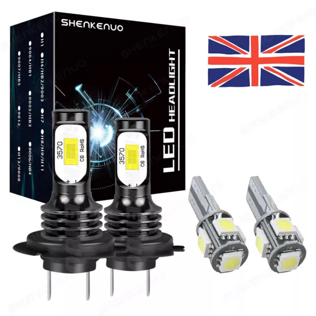 FOR FORD GALAXY 2000+ CANBUS ERROR FREE H7 499 LED Headlight Bulb Conversion Kit