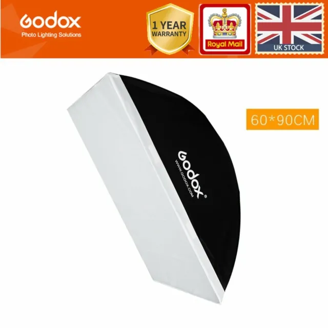 UK Godox softbox 60*90cm 24" Bowens Mount Rectangular Softbox For Studio Strobe
