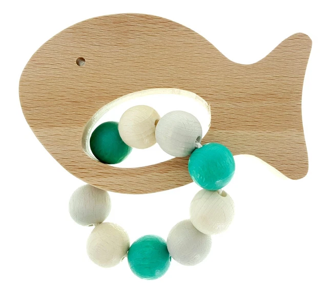 Jouet pour Bébé Hochet Poisson Bxlxh 100x50x100mm Neuf Hochet Activité Motrice