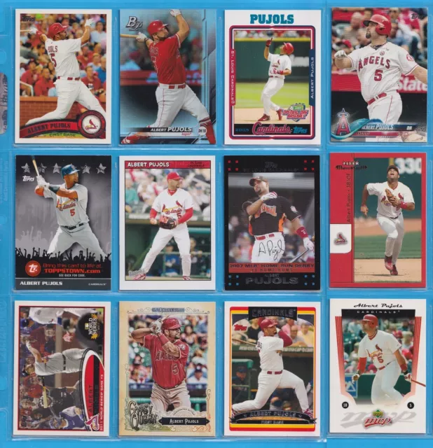 Albert Pujols Lot (12 cards) Topps Platinum+ St. Louis Cardinals Angels Baseball