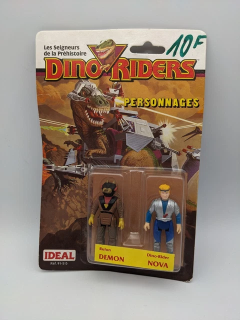 DINORIDERS TYCO 1987 - Lot Avec Placérias Et Skate (Figurines Loose, Bon état)