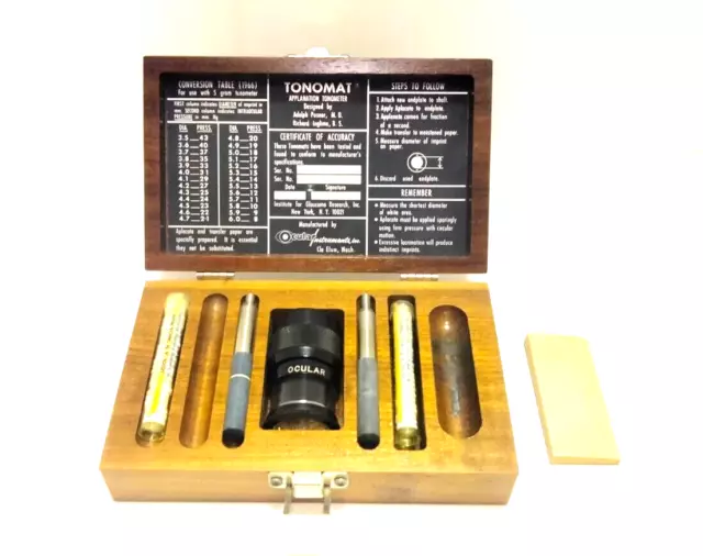 Vintage TONOMAT APPLANATION TONOMETER by Ocular Instruments - Optometry S01