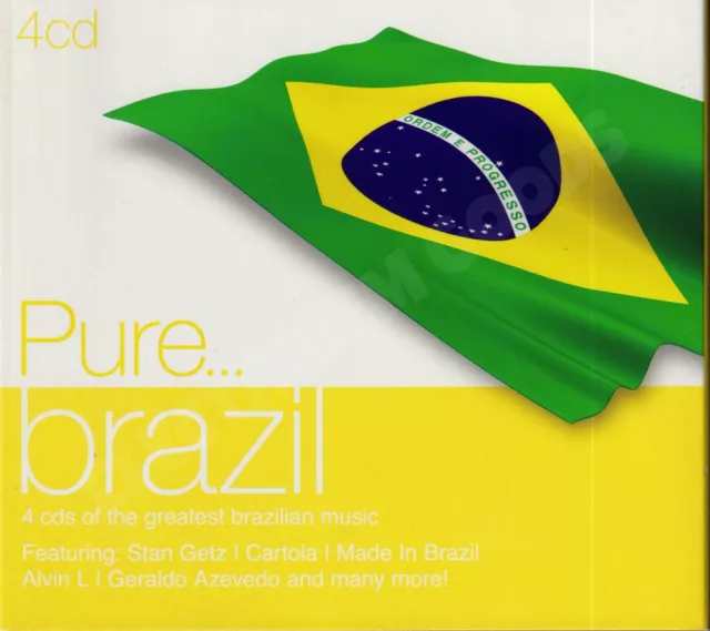 VARIOUS PURE BRAZIL x4 CD ALBUM UK 2010 SONY MUSIC 88697753102 COMPILATION