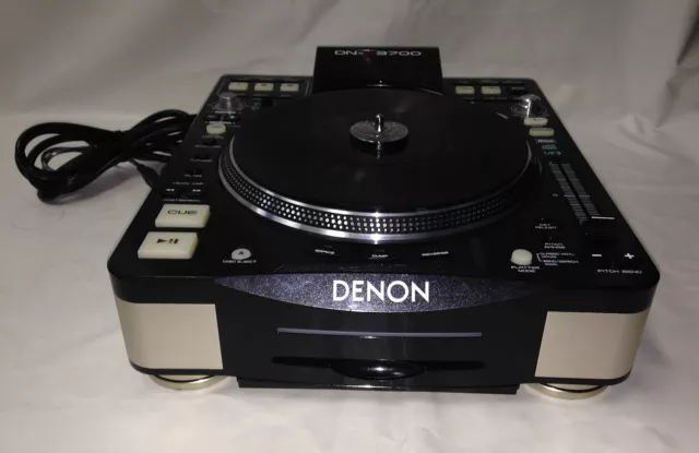 Tocadiscos de medios digitales Denon DJ DN-S3700 CDJ MP3 USB MIDI usado probado 3