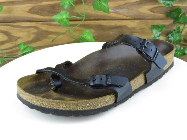 Birkenstock Size 9 M Women Sandal Flip Flop Black Synthetic