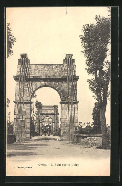 CPA Cosne, Pont sur la Loire