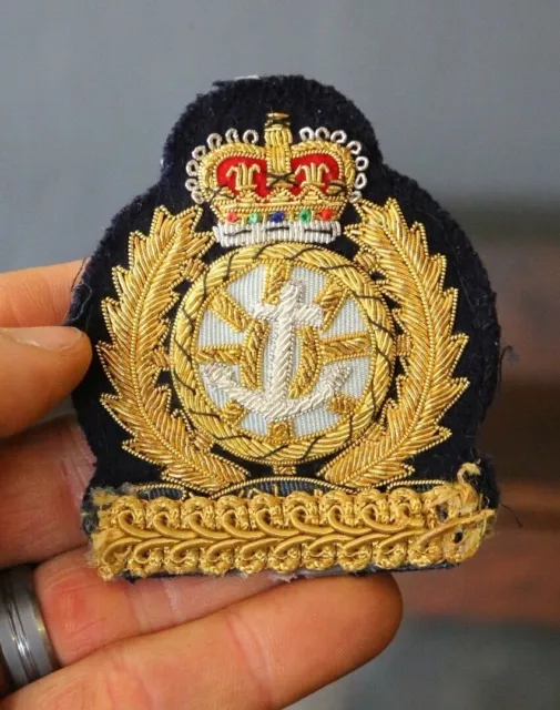 Sombrero de marinero de colección capitán barco parche de anclaje y borlas SOLO Marina Marítima