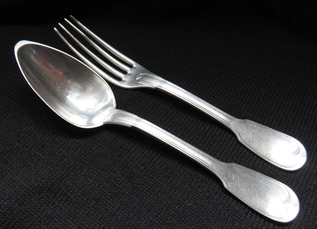 GRANDE FOURCHETTE DE service à Poisson Manche argent fourré - Minerve 1er titre. EUR 39,00 - FR