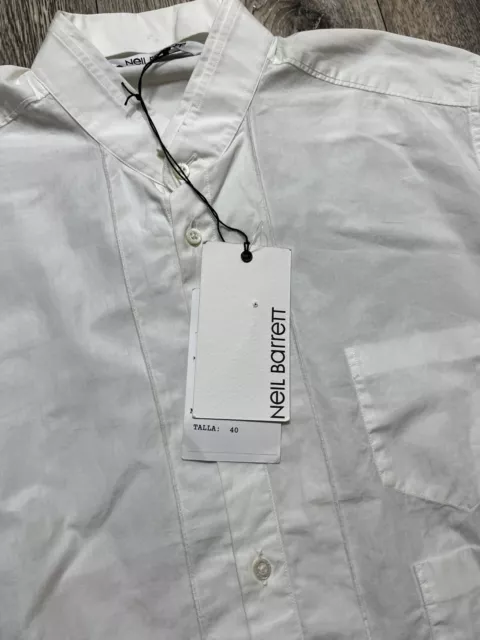 neil barrett White shirt with long sleeves 3