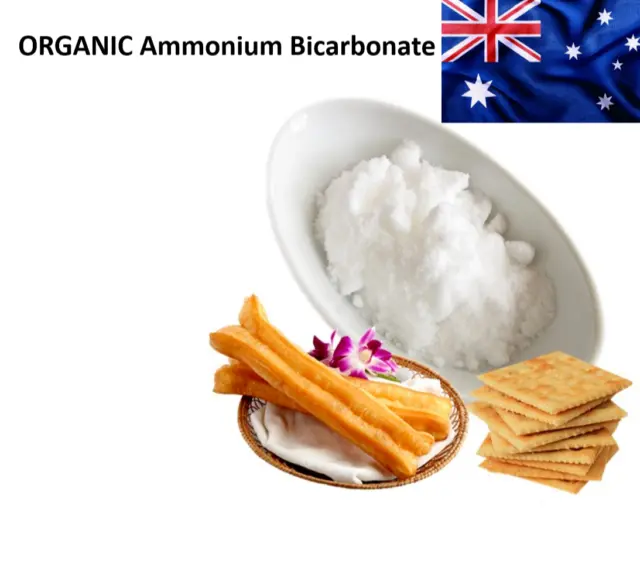 Organic Ammonium Bicarbonate Ammonia NH5CO3 Pure Food Grade Baking Cookie Bakery