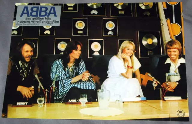 ABBA The Movie "German Lobby Card" Press Conference Photo 11.75 x 8.25 Hallstrom