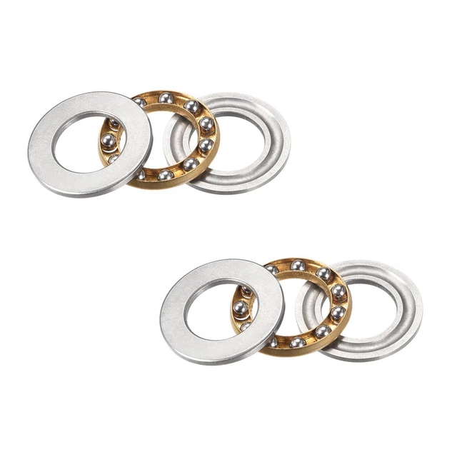 Spinta Miniatura Cuscinetti Sfere Acciaio Cromato Cuscinetto F12-21M (2Qtà)