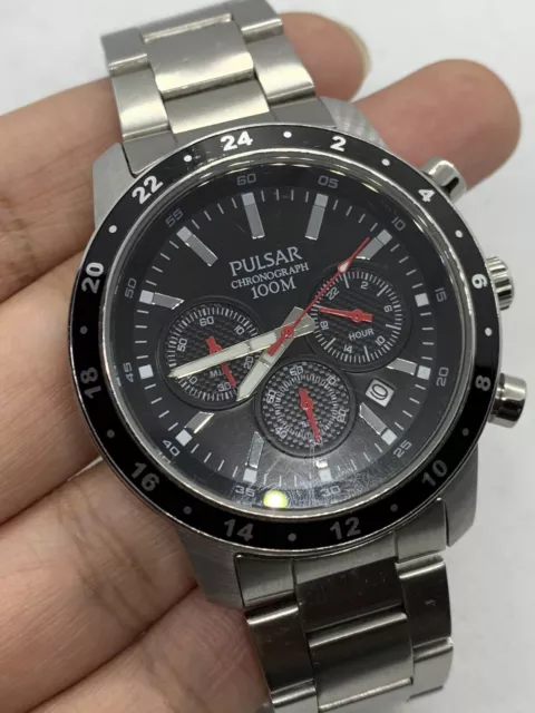 Pulsar chronograph 100m vd53 sales