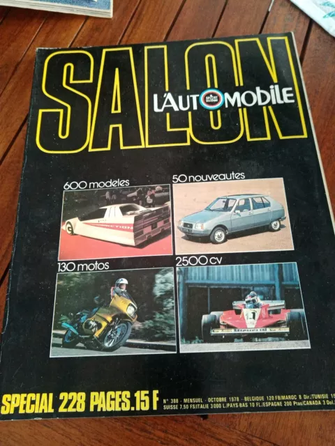 Special SALON DE L'AUTO 78- L' AUTOMOBILE-OCTOBRE 1978 N° 388-MAGAZINE-LOT !