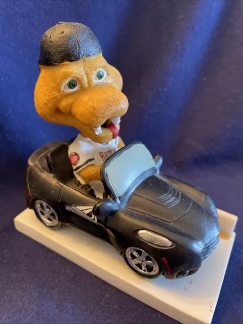 FANG Bobblehead-Wisconsin Timber Rattler mascot in car SGA